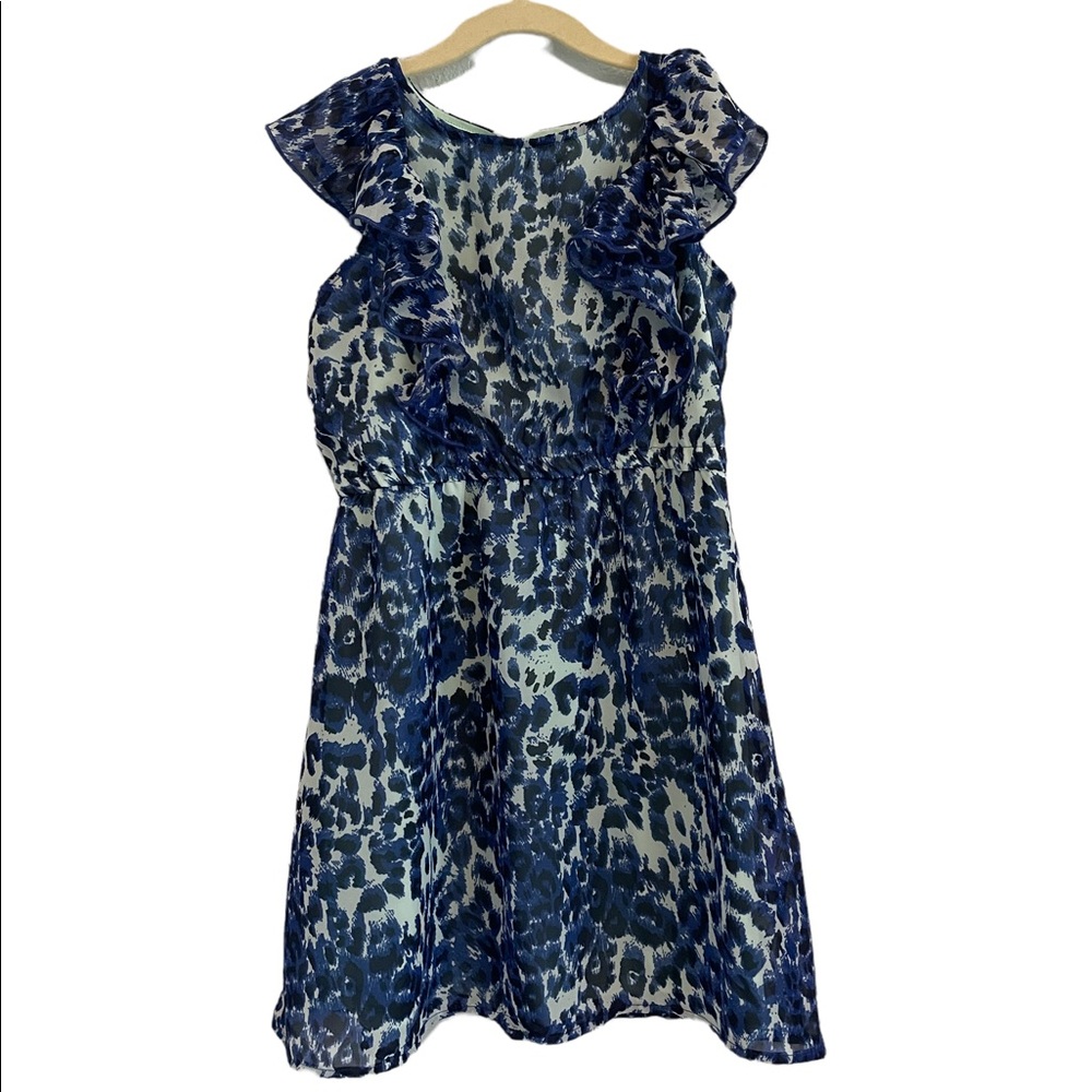 ABS Kids Blue Leopard Dress